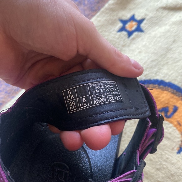 Purple Dr. Marten platforms - Picture 2 of 2